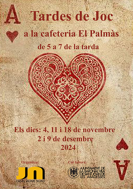 Cartell 
 tarda jocs agenda